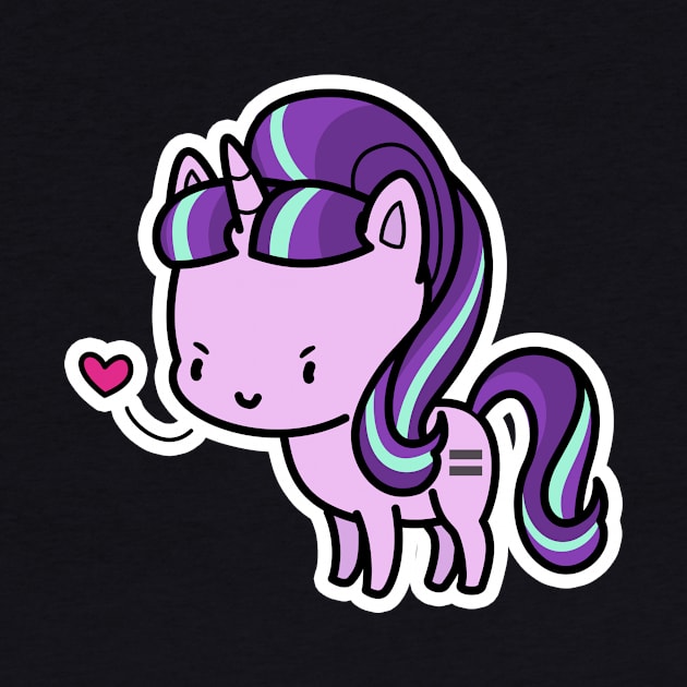 Starlight Glimmer (evil) chibi by Drawirm